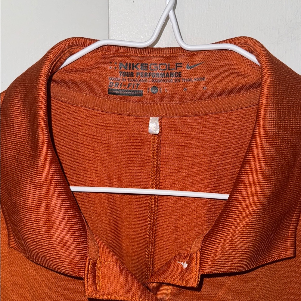 Nike Golf Dri-Fit Victory Pique Polo Shirt Women’s Large L Orange - Picture 4 of 9